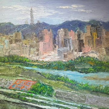 2025 油畫/畫刀 20F （60.5*72.5cm)